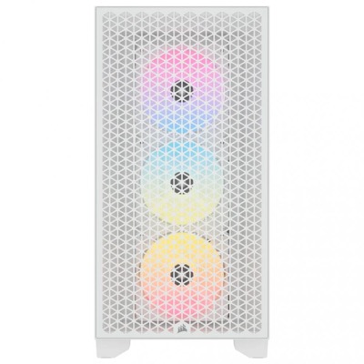 Corsair 3000D RGB Tempered Glass Mid-Tower White (CC-9011256-WW)