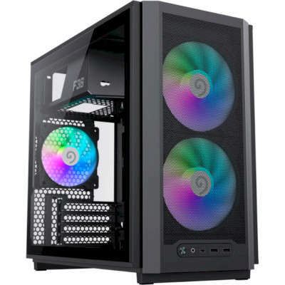 GAMEMAX F36 Tempered Glass Black