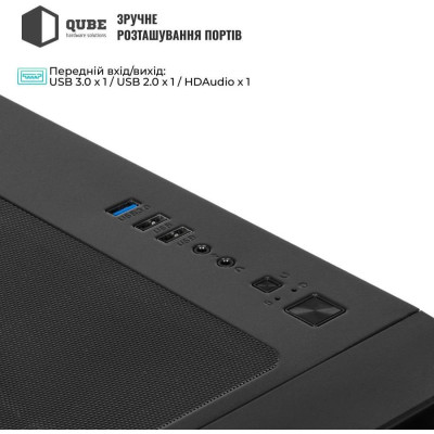 QUBE MIRAGE 7ARGB BTF Black (MIRAGE_GBNU3)