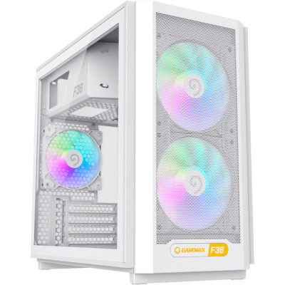 GAMEMAX F36 Tempered Glass White