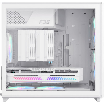 GAMEMAX F36 Tempered Glass White