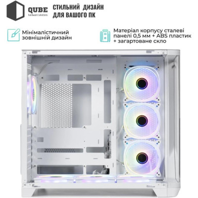 QUBE MIRAGE 7ARGB BTF White (MIRAGE_GWNU3)
