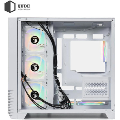 QUBE MIRAGE 7ARGB BTF White (MIRAGE_GWNU3)