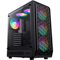 GAMEMAX Forge A Tempered Glass Black