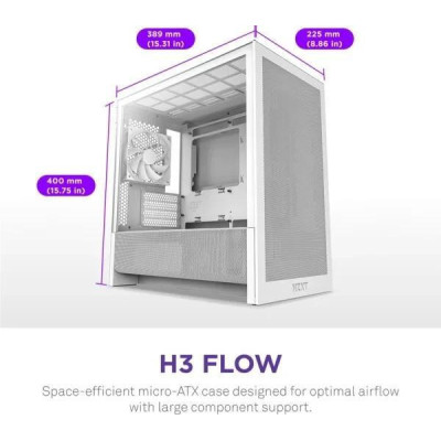 NZXT H3 Flow White (CC-H31FW-01)