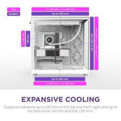 NZXT H9 Flow White (CM-H92FW-01)