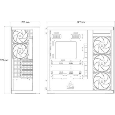 Arctic Xtender Mirror Black (ACPCC00018A)