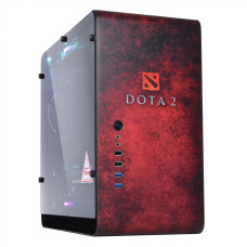 QUBE EAGLE Aluminum Black Printed Dota 2 red (QBX3M_WBNU3PD2R)