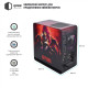 QUBE EAGLE Aluminum Black Printed Dota 2 red (QBX3M_WBNU3PD2R)