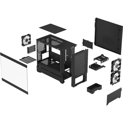 FRACTAL DESIGN Pop Mini Air RGB Black TG (FD-C-POR1M-06)