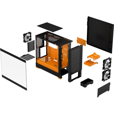 FRACTAL DESIGN Pop Air RGB Orange Core TG (FD-C-POR1A-05)