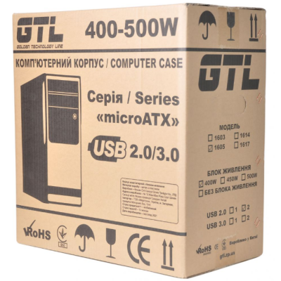 GTL 1605+ Black, 400W