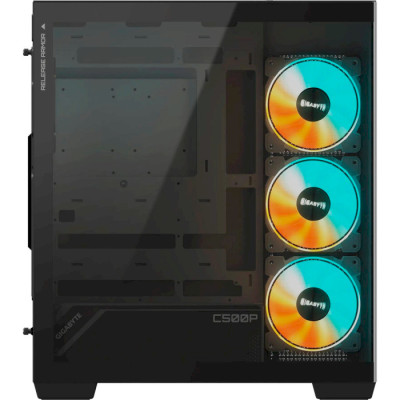 Gigabyte C500 Panoramic Stealth Tempered Glass без БП Black (GB-C500P ST)