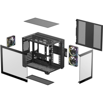 Deepcool CG330 3F Black (R-CG330-BKNGM3-G)