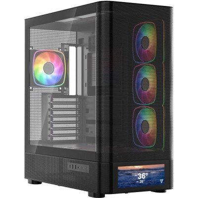 Modecom VOLCANO AQ500 ARGB MIDI BLACK (MC-A-AQ500-4FA-B)