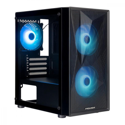 Prologix E102 Tempered Glass&Mesh Black