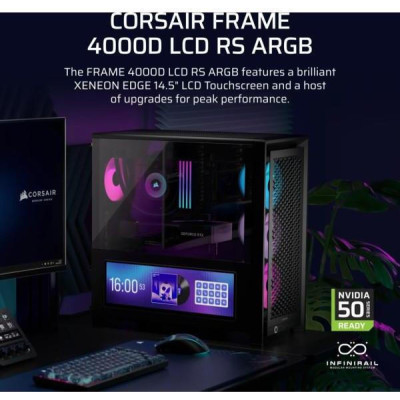 Corsair FRAME 4000D LCD RS ARGB Tempered Glass без БП (CC-9011326-WW)
