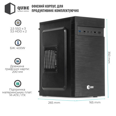 QUBE QB27M 400W Black (QB27M_MN4U3)