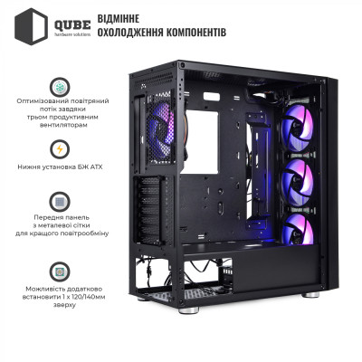 QUBE GALAXY Black (GALAXY_FCNU3)
