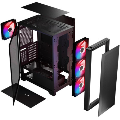 Mistral ARGB Flow Midi Black (AT-MISTRAL-MG-10-00ARGB-0)