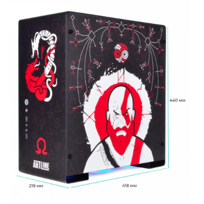 QUBE GRIFFIN Aluminum Black God Of War Black Printed (QBU5A_WBNU3PGOW)