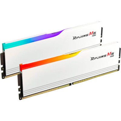 G.Skill 64 GB (2x32GB) DDR5 6000 MHz Ripjaws M5 RGB White (F5-6000J3040G32GX2-RM5RW)