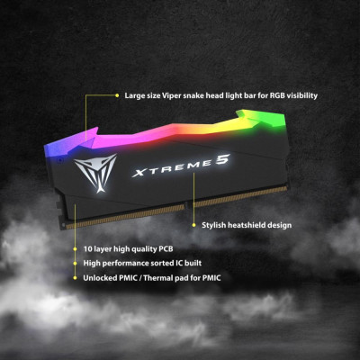 PATRIOT 32 GB (2x16GB) DDR5 6400 MHz Viper Xtreme 5 (PVX532G64C32K)