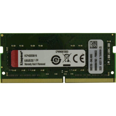 Kingston 16 GB SO-DIMM DDR4 3200 MHz (KCP432SS8/16)