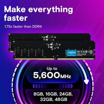 Crucial 32 GB DDR5 5600 MHz (CT32G56C46U5T)