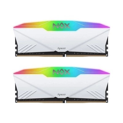 Apacer 32 GB (2x16GB) DDR4 3600 MHz NOX RGB White (AH4U32G36C25YNWAA-2)