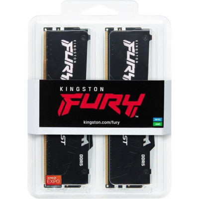 Kingston FURY 32 GB (2x16GB) DDR5 6000 MHz Beast RGB EXPO Black (KF560C36BBE2AK2-32)