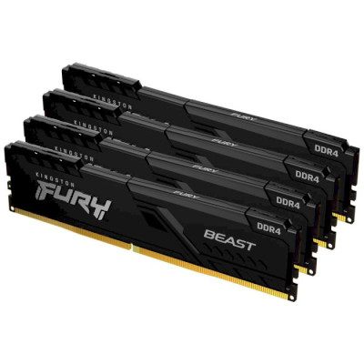 Kingston FURY 64 GB (4x16GB) DDR4 3200 MHz Beast (KF432C16BB1K4/64)