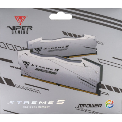 PATRIOT 32 GB (2x16GB) DDR5 6400 MHz Viper Xtreme 5 RGB MPower (PVXR532G64C32KM)