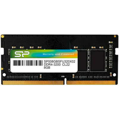 Silicon Power 8 GB SO-DIMM DDR4 3200 MHz (SP008GBSFU320X02)