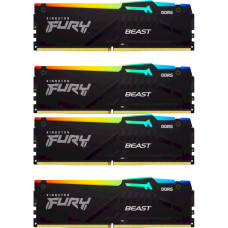 Kingston FURY 128 GB (4x32GB) DDR5 5600 MHz Beast RGB (KF556C40BBAK4-128)