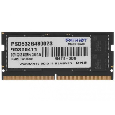 PATRIOT 32 GB SO-DIMM DDR5 4800 MHz (PSD532G48002S)