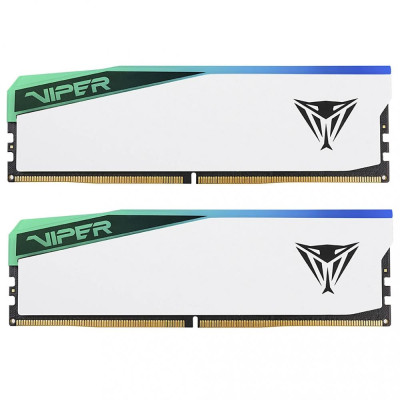 PATRIOT 64 GB (2x32GB) DDR5 Viper Elite 5 RGB White (PVER564G62C42KW)