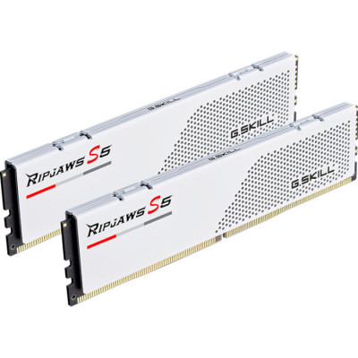 G.Skill 32 GB (2x16GB) DDR5 6400 MHz Ripjaws S5 White (F5-6400J3648F16GX2-RS5W)