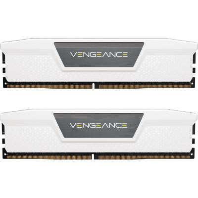 Corsair 32 GB (2x16GB) DDR5 5600 MHz Vengeance White (CMK32GX5M2B5600C40W)