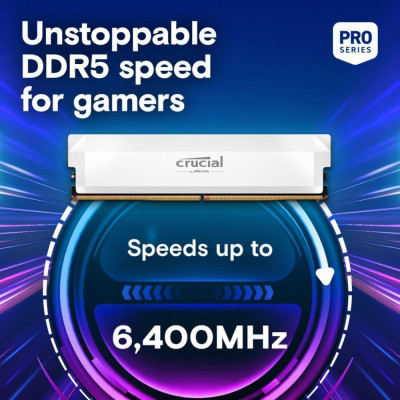 Crucial 32 GB (2x16GB) DDR5 6000 MHz Pro Overclocking White (CP2K16G60C36U5W)