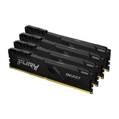 Kingston DDR4 2666 64GB KIT (16GBx4) Beast Black (KF426C16BB1K4/6 (KF426C16BB1K4/64)