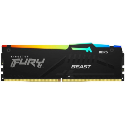 Kingston FURY 128 GB (2x64GB) DDR5 5600 MHz Beast Black RGB EXPO (KF556C36BBEAK2-128)