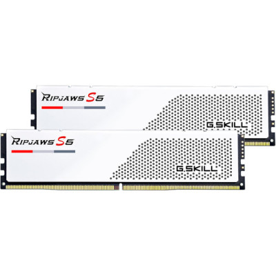 G.Skill 96 GB (2x48GB) DDR5 5200 MHz Ripjaws S5 Matte White (F5-5200J4040A48GX2-RS5W)
