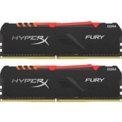 HyperX 16 GB (2x8GB) DDR4 2666 MHz Fury RGB Black (HX426C16FB3AK2/16)