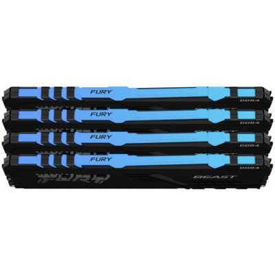 Kingston DDR4 4x32GB/3200 Kingston Fury Beast RGB (KF432C16BBAK4/128)