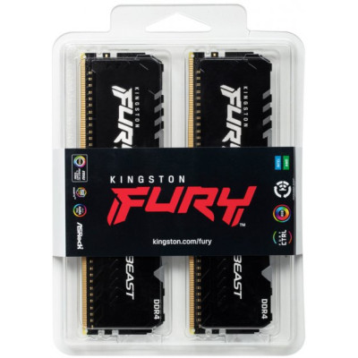 Kingston DDR4 4x32GB/3200 Kingston Fury Beast RGB (KF432C16BBAK4/128)