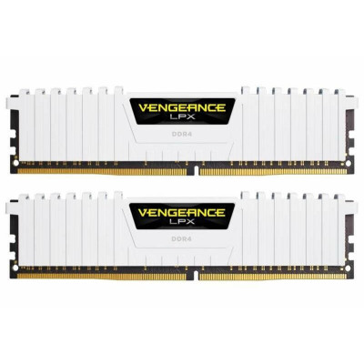 Corsair 16 GB (2x8GB) DDR4 3200 MHz Vengeance LPX White (CMK16GX4M2E3200C16W)