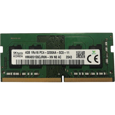 SK hynix 4 GB SO-DIMM DDR4 3200 MHz (HMA851S6CJR6N-XN)