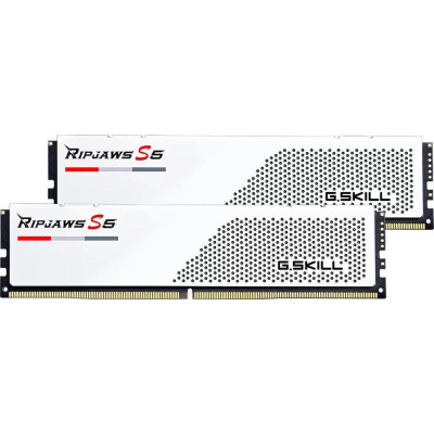 G.Skill 64 GB (2x32GB) DDR5 6000 MHz Ripjaws S5 Matte White (F5-6000J2836G32GX2-RS5W)