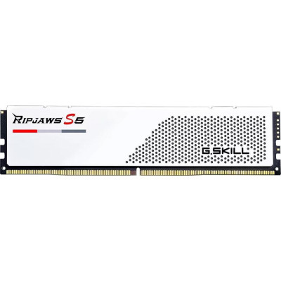 G.Skill 64 GB (2x32GB) DDR5 6000 MHz Ripjaws S5 Matte White (F5-6000J2836G32GX2-RS5W)